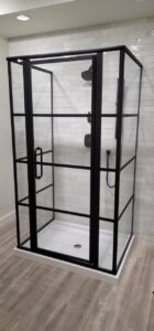 custom grid shower door calgary