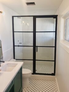 custom grid shower door calgary