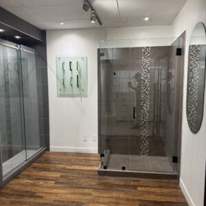 frameless shower door calgary